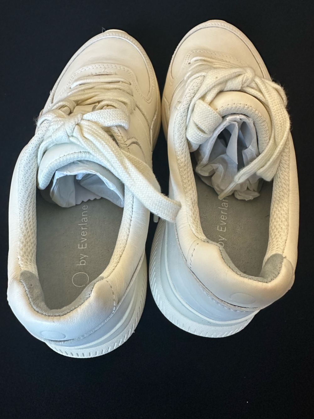 Everlane The Trainer Off-White Leather Men's Sneakers Men’s 4 New Kids View 4